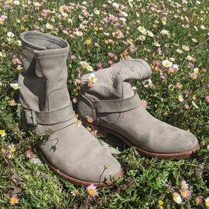 Frye Gray Ankle Boots